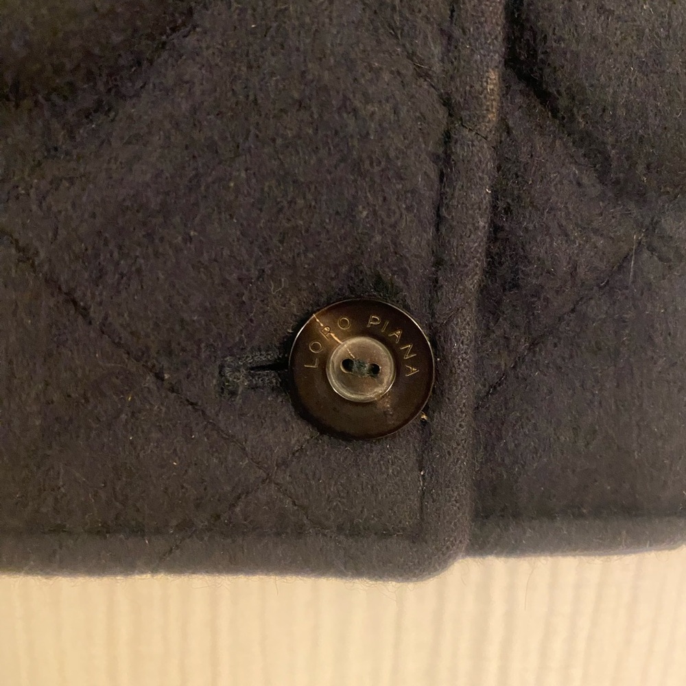 Loro Piana Dark Navy Blue Cashmere Quilted Vest - Picture 3 of 14